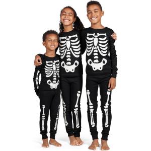 imageThe Childrens Place Family Matching Christmas and Holiday Pajama Sets CottonSkeleton