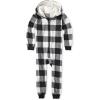 imageThe Childrens Place Baby Family Matching Holiday Pajama Sets FleeceBlackWhite Check