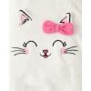 imageThe Childrens Place Baby Girls and Toddler Fleece ZipFront One Piece Footed PajamaKitty Face 2pack