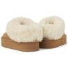 imageThe Childrens Place Girls IndoorOutdoor Comfy SlipOn Platform Shoe Faux Fur LinedTan