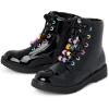 imageThe Childrens Place Girls Lace Up Combat BootBlack Beaded