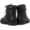 imageThe Childrens Place Girls Lace Up Combat BootBlack Quilted