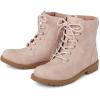 imageThe Childrens Place Girls Lace Up Combat BootPink Quilted