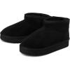 imageThe Childrens Place Girls Mini Ankle Platform Boot FauxFur LinedBlack