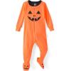 imageThe Childrens Place Baby and Toddler Halloween Pumpkin Pajamas CottonPumpkin One Piece