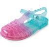 imageThe Childrens Place Girls Jelly Fisherman SandalsGlitter Ombre Multicolor