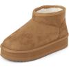 imageThe Childrens Place Girls Mini Ankle Platform Boot FauxFur LinedTan