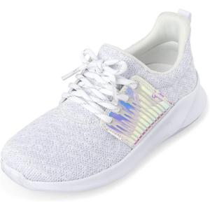 imageThe ChildrenS Place Girls Casual Lace Up Running SneakersWhite
