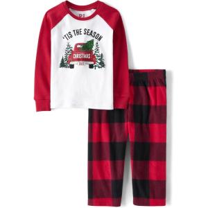 imageThe Childrens Place Baby Family Matching Holiday Pajama Sets FleeceChristmas Truck