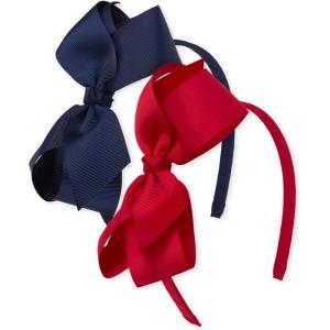 imageThe Childrens Place Girls Headband 2Pack NavyRED2 Pack NO Size
