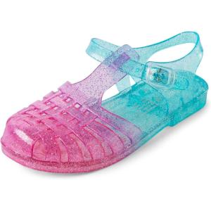 imageThe Childrens Place Girls Jelly Fisherman SandalsGlitter Ombre Multicolor
