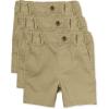 imageThe Childrens Place Baby Boys Chino ShortsFlax 3pack