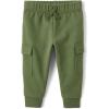 imageThe Childrens Place Baby Boys and Toddler Fleece Jogger Pants Olive Cargo 3 Years