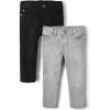 imageThe Childrens Place Baby and Toddler Boys Basic Skinny Jeans MultipackBlack WashDove Gray Wash 2pack
