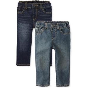 imageThe Childrens Place Baby Boys and Toddler Multipack Basic Stretch Skinny JeansTide Pool WashPotter Wash 2pack