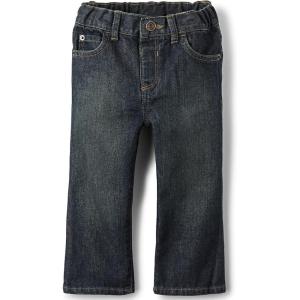 imageThe Childrens Place Baby and Toddler Boys Basic Bootcut JeansDry Indigo Single