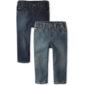 imageThe Childrens Place Baby and Toddler Boys Basic Skinny Jeans MultipackTide PoolDp Blue 2 Pack