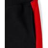 imageThe Childrens Place Boys Active Fleece Jogger PantsBlackRed Stripe