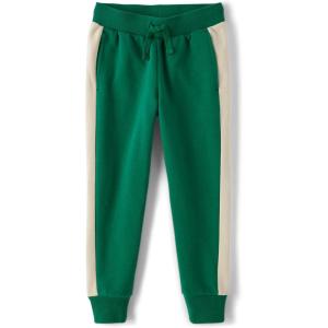 imageThe Childrens Place Boys Active Fleece Jogger PantsGreenWhite