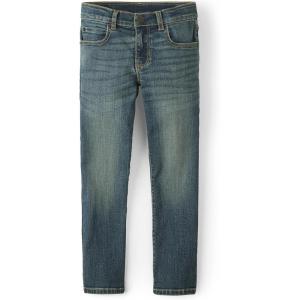 imageThe Childrens Place Boys Stretch Straight Leg JeansAged Indigo Single