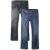imageThe Childrens Place Boys Multipack Basic Bootcut JeansDark JupiterDustbowl Wash 2pack