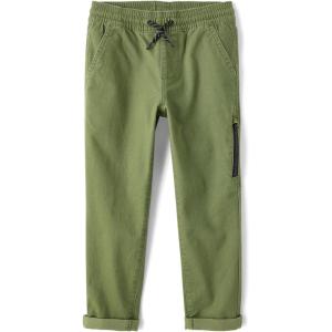 imageThe Childrens Place Boys Pull On Pants with Roll Cuff HemTruly Olive