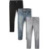 imageThe Childrens Place Boys Multipack Basic Stretch Skinny JeansBlack WashDove GrayTide Pool 3pack