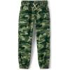 imageThe Childrens Place Boys Woven Stretch Pull on Jogger PantsGreenwich