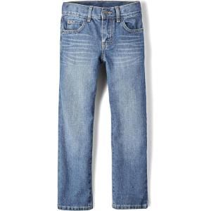 imageThe Childrens Place Boys Basic Straight Leg JeansCarbon Wash Single