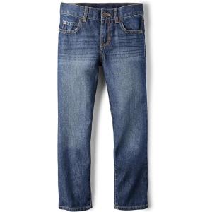 imageThe Childrens Place Boys Basic Straight Leg JeansDk Juptier Single