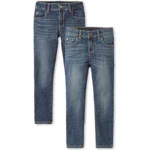 imageThe Childrens Place Boys Multipack Basic Stretch Skinny JeansLegend WashMedium Stone 2pack
