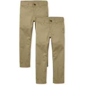 imageThe Childrens Place Boys Skinny Chino PantsFlax 2 Pack