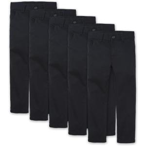 imageThe Childrens Place Boys Skinny Chino PantsNew Navy 5pack