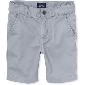 imageThe Childrens Place Boys Stretch Chino ShortsFin Gray Single