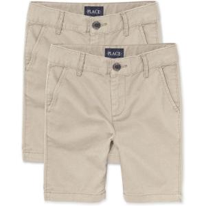 imageThe Childrens Place Boys Stretch Chino ShortsSandwash 2pack
