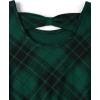 imageThe Childrens Place Baby Girls and Toddler Long Sleeve Casual DressesGreen Plaid