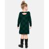 imageThe Childrens Place Baby Girls and Toddler Long Sleeve Casual DressesGreen Plaid