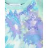 imageThe Childrens Place babygirls And Toddler Long Sleeve Active Shirt and Pant 2 Piece OutfitGreen Glow Tie Dye