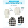 imageThe Childrens Place Baby Girls and Toddler Long Sleeve Sweater DressWhite Cable Knit
