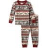 imageThe Childrens Place Baby Toddler 2 Piece Family Matching Thermal Pajamas SetsWinter Fairisle