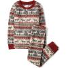 imageThe Childrens Place Baby Toddler 2 Piece Family Matching Thermal Pajamas SetsWinter Fairisle