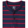 imageThe Childrens Place Boys Long Sleeve Top and Pants Snug Fit 100 Cotton 2 Piece Pajama SetsRuby Vday Stripe