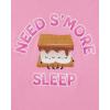 imageThe Childrens Place Girls Single Long Sleeve Top and Pants Snug Fit 100 Cotton 2 Piece Pajama SetsPink Smores
