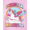 imageThe Childrens Place Girls Single Long Sleeve Top and Pants Snug Fit 100 Cotton 2 Piece Pajama SetsSparkle Pink Unicorn