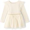 imageThe Childrens Place Baby Girls and Toddler Long Sleeve Dressy DressesWhite Daisy