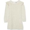 imageThe Childrens Place Baby Girls and Toddler Long Sleeve Sweater DressWhite Cable Knit