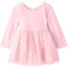 imageThe Childrens Place Baby Girls and Toddler Long Sleeve Tutu DressRose Mist