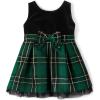 imageThe Childrens Place Baby Girls and Toddler Sleeveless Dressy DressesSpruceshad Plaid Velour