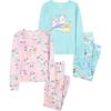 imageThe Childrens Place Girls Single Long Sleeve Top and Pants Snug Fit 100 Cotton 2 Piece Pajama SetsSo SleepyLlama 2 Pack
