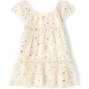 imageThe Childrens Place Baby Girls and Toddler Sleeveless Dressy DressesStarry Mesh